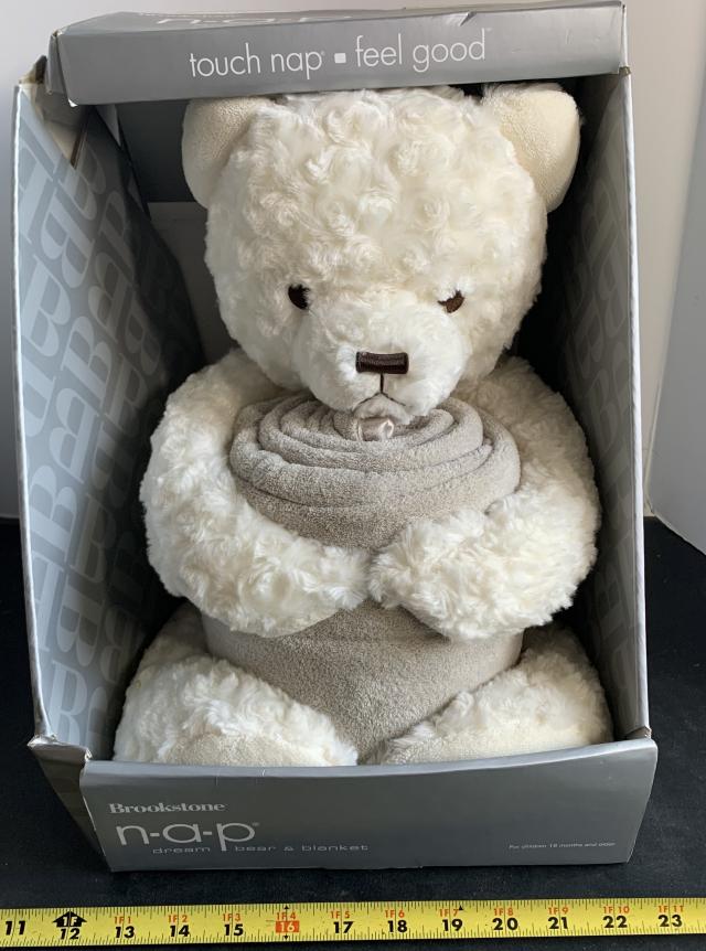 Brookstone nap cheap teddy bear