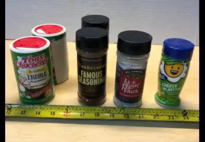 Two creole seasoning, two famous seasoning, All purpose seasoning, Cheezy Jalapeño seasoning exp: 06/09/2027