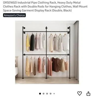 industrial pipe clothing rack