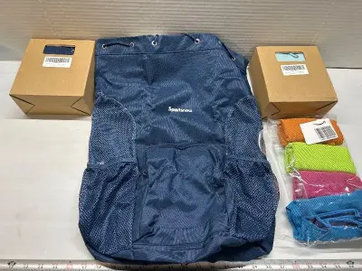 Sportsnew mesh bags (3) and cool towels (4ct)