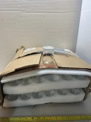 lot of glass jars w lids