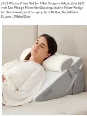 3pc wedge pillow