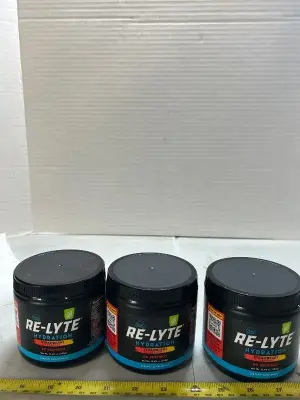 3 jars of re-lyte hydration drink mix