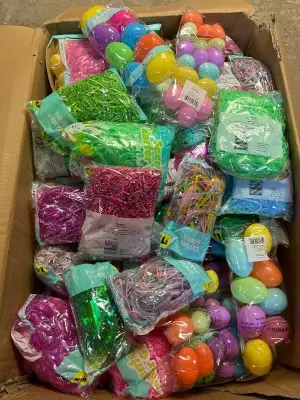 big box of easter supply