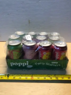Poppi party starters variety pack 12 count exp:08/23/2026