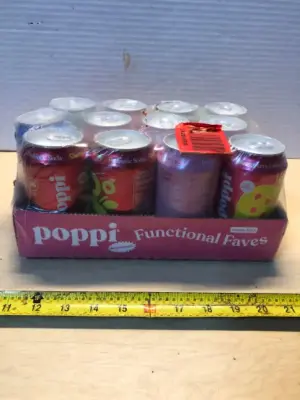 Poppi functional faves variety pack 12 count exp:03/17/2025