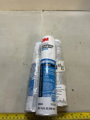 3 10 fl oz tubes of black marine adhesive sealant