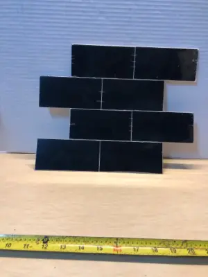 25 piece black back splash