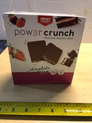 12 count power crunch chocolate strawberry exp:05/30/2027