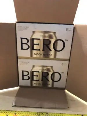 Bero noon wheat non-alcoholic 2 boxes 6 cans each box exp:01/24/2026