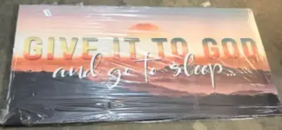 30x60 give it to God wall decor