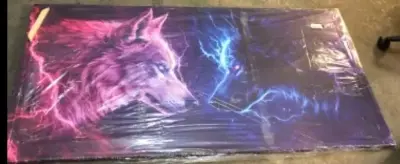 30x60 wolf wall decor