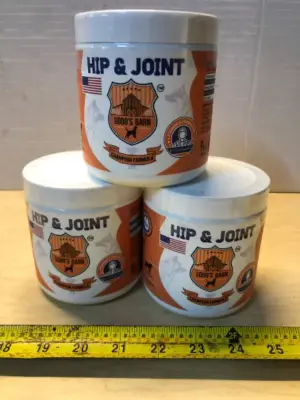 3 tubs 9oz each hip and joint dog chew exp:6/27