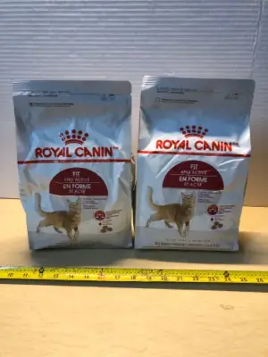 2 bags 3lbs royal canin fit and active cat food exp:5/15/26