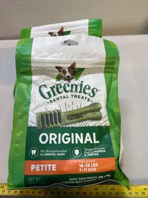 2 petite greenies dental treats