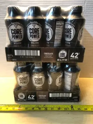 2 packs 12 bottles each core power elite chocolate protein shake exp:10/3/25