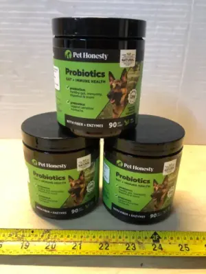 3 tubs 90 chews each probiotics gut and immune health exp:5/22/26
