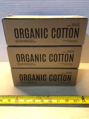 3 boxes organic cotton regular liner pads