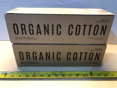 2 boxes large with wings pads organic cotton
