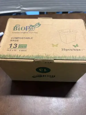 2ct compostable bags 13 gallon
