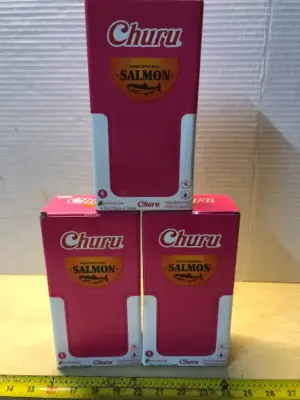 3 boxes 4 tubes each churu cat treats exp:5/22/26