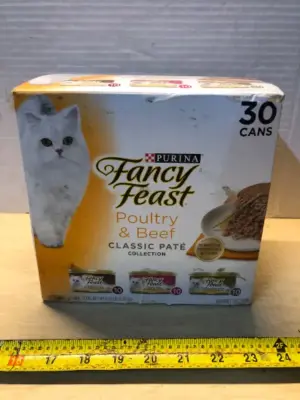 30 cans fancy feast cat food exp:7/26