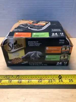 12 twin packs Sheba cat food exp:12/26
