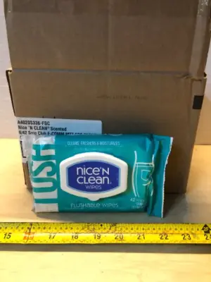 8 packs nice and clean flushable wipes