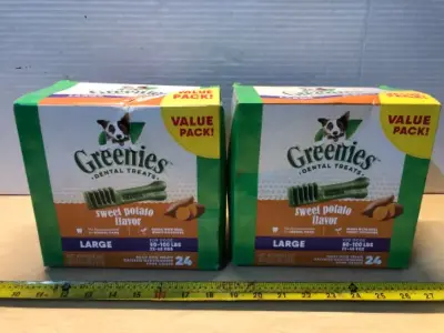 2 boxes 36oz greenies dental treats exp:11/25/29