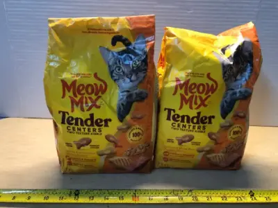 2 bags 3lb each meow mix cat food exp:4/2/27