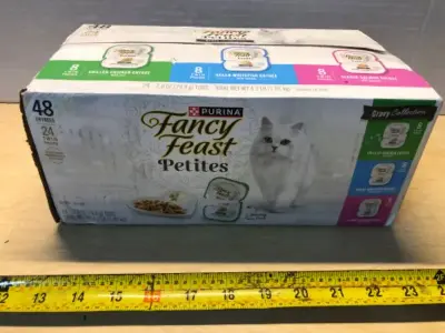 24 twin packs fancy feast cat food exp:5/27