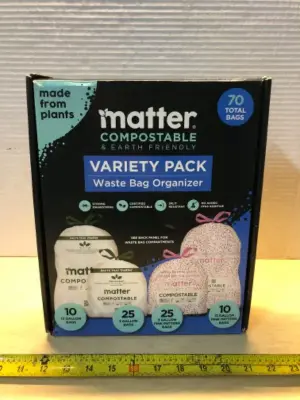 70 bags variety pack waste bags made from plants