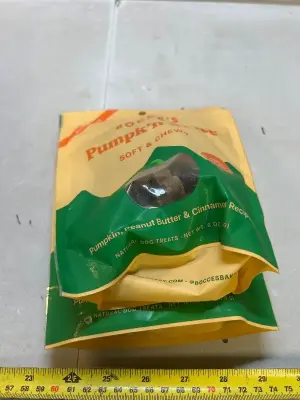 2 pumpkin dog chews