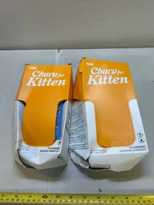 2 boxes of churu for kittens