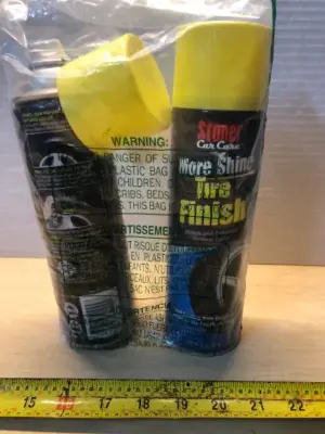 2 cans 12oz tire finish spray