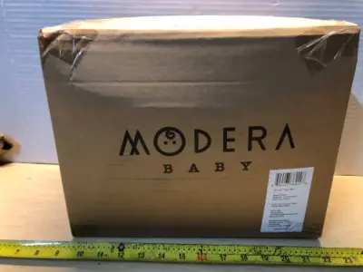 Blue mini crib topper