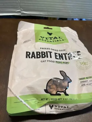 rabbit entree cat food mini nibs