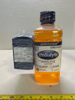 baby cough syrup 03/27 and pedialyte 07/26