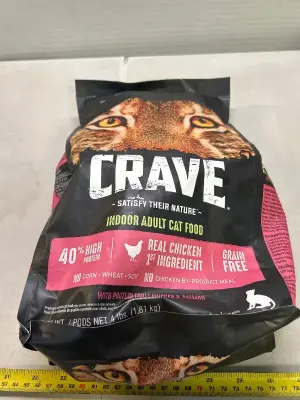 crave indoor adult cat food 01/26