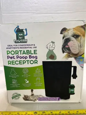 portable pet poop bag receptor