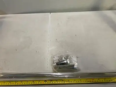 stainless steel kitchen utensil rack with sliding hooks