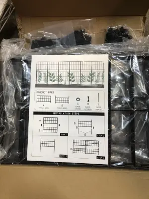 Wire garden fence kit