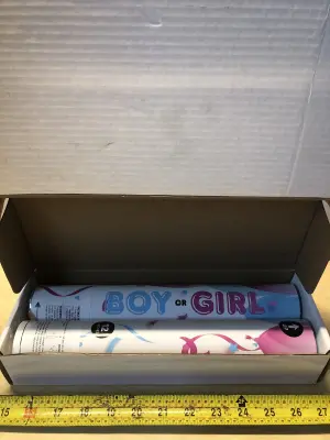 Gender reveal party popper