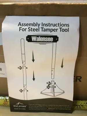 Steel tamper tool