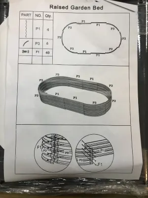 Raised garden bed