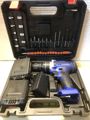 12V Euur drill with two batteries in case