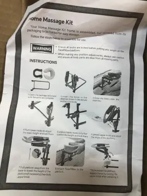 Home massage kit frame