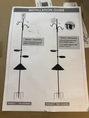 Bird feeder pole