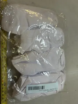 lot of short white socks