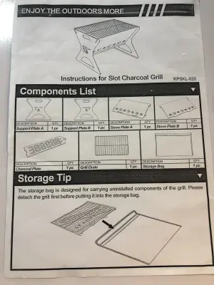 Slot charcoal grill